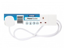 STATUS Extension Lead 240V 4-Gang 13A White 4m £9.95
